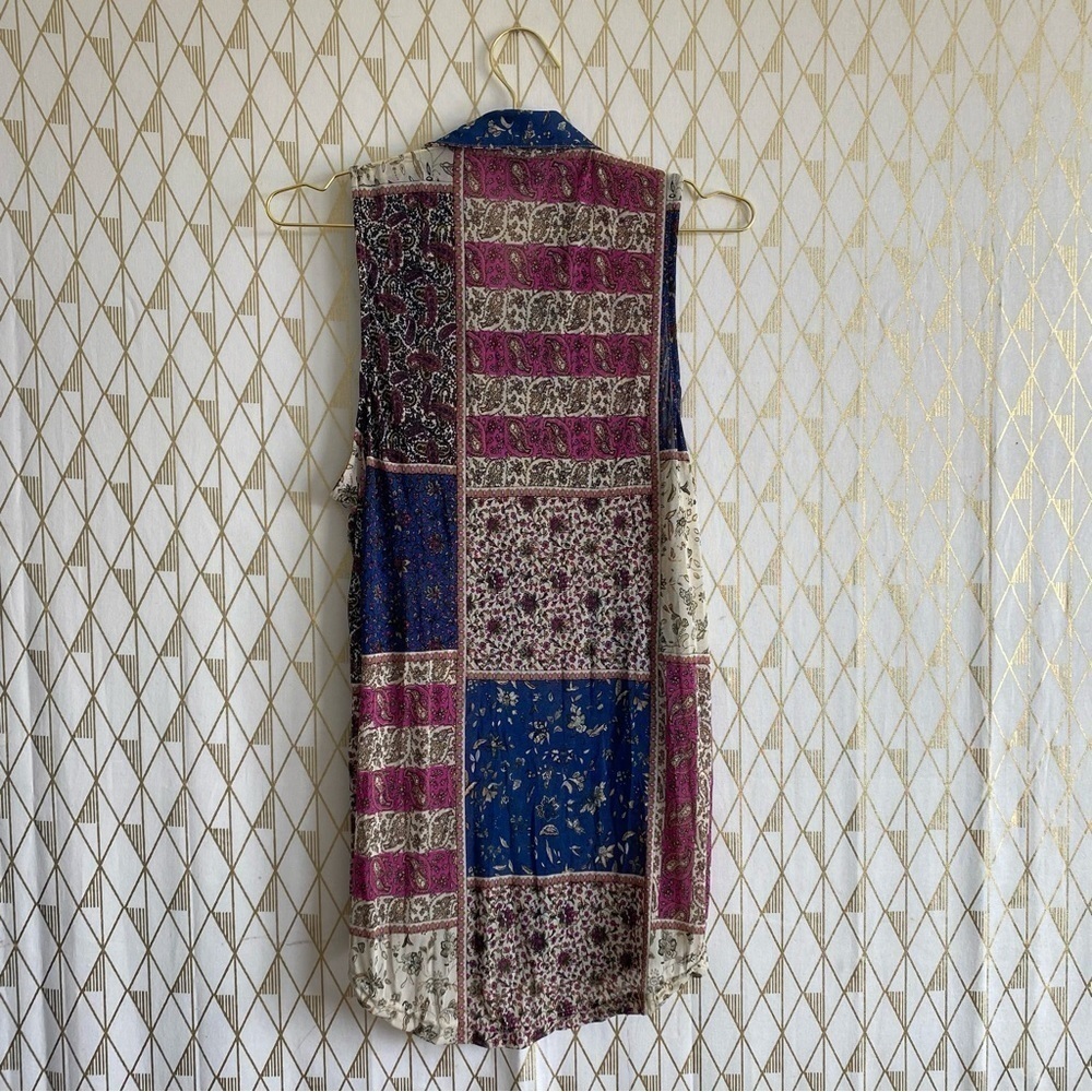 Patchwork halter shirt - Picture 2 of 5